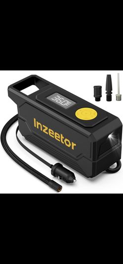 Inzeetor 150 PSI Tire Inflator Portable Air Compressor, 12V DC Auto Shutoff Air Pump
$25