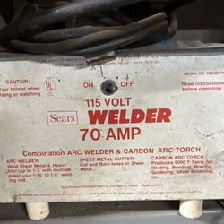 Sears 115 Volt Welder 70