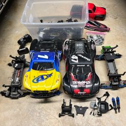 Big Traxxas RC Lot. Slash, Stampede, & More! See photos. Remote control trucks