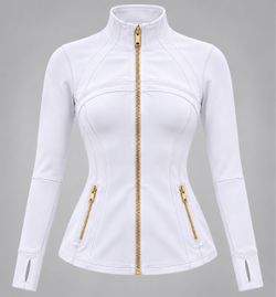 Lululemon Gold Zipper Athletic Jacket