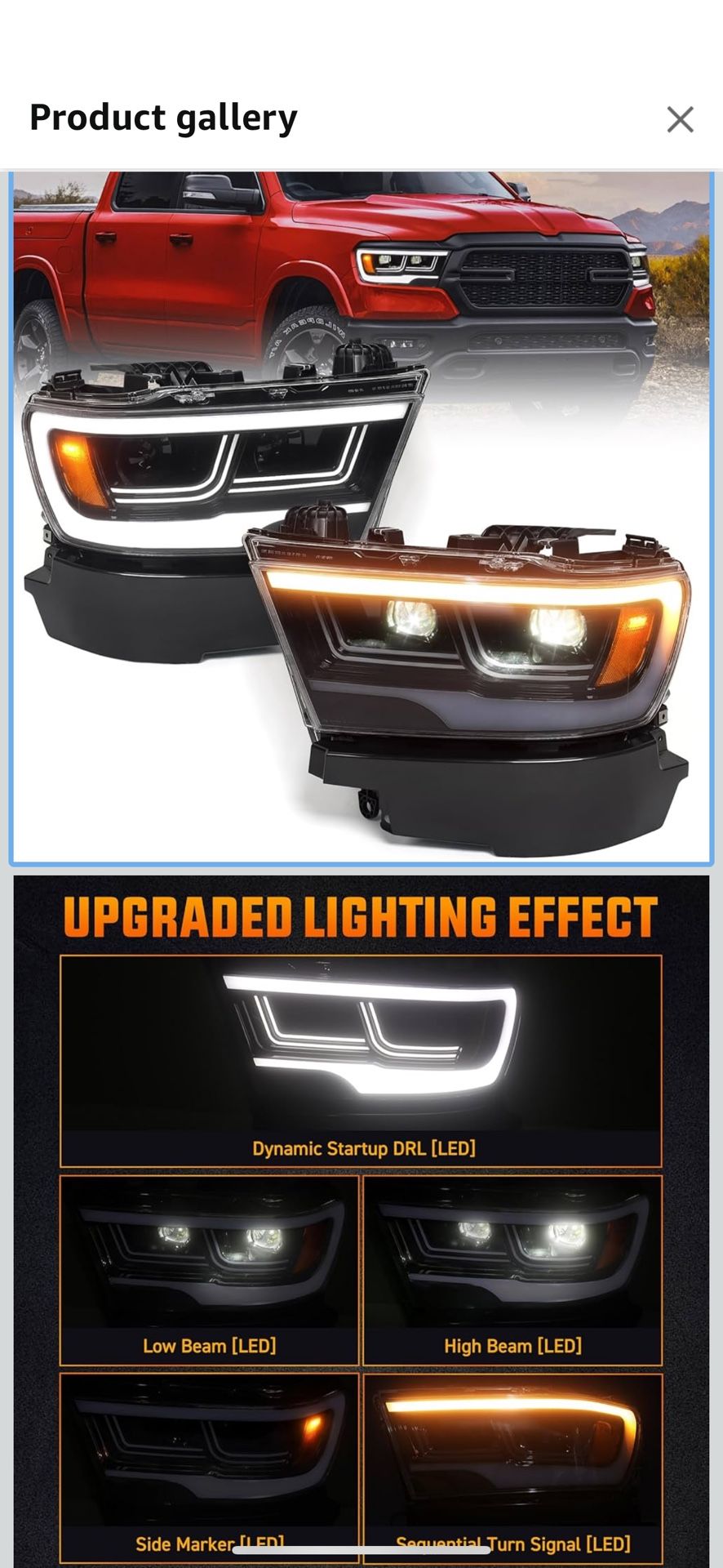 Dodge Ram Upgraded Headlights
