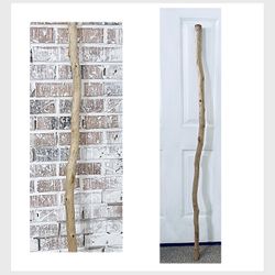 Natural Driftwood Log 61.5” Wood Curtain Rod Bird Perch Reptile Decor Thick