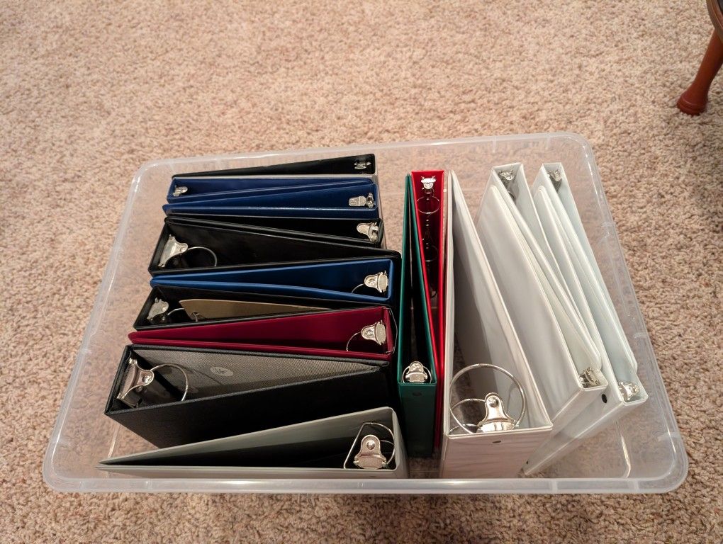 Assorted 3 Ring Binders