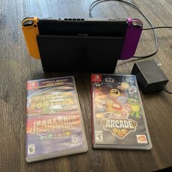 Nintendo Switch With 3 Games Including Mario Cart