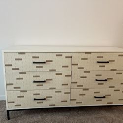 Modern Ivory Dresser —MOVING SALE