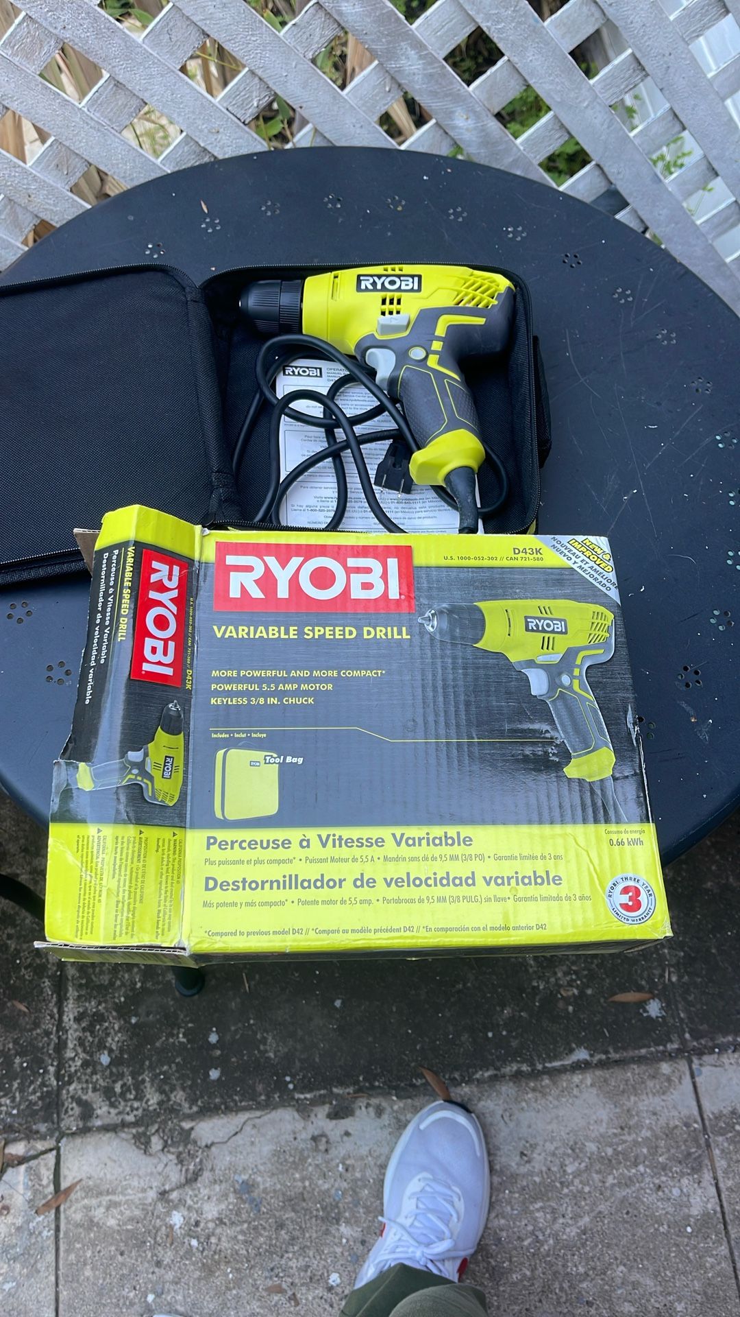 Ryobi Variable Speed Drill 