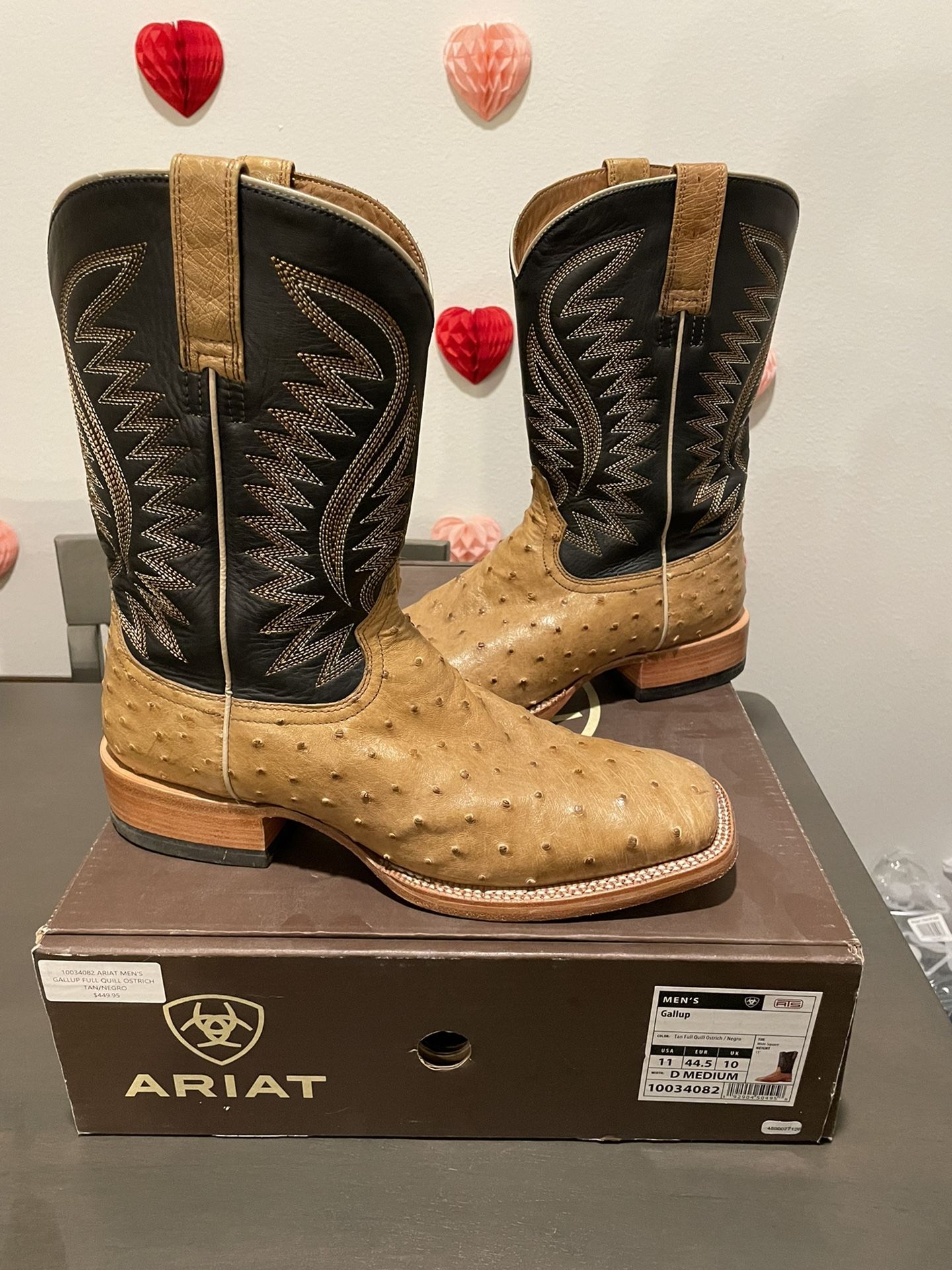 Ariat ostrich hot sale skin boots