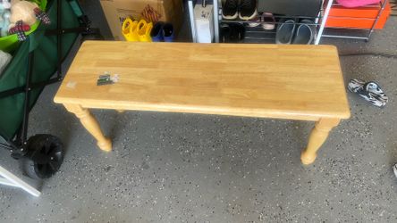 Wood bench