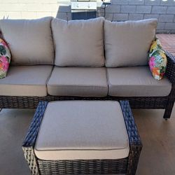 PATIO SET:  Couch, 2 Chairs, 2 Ottomans