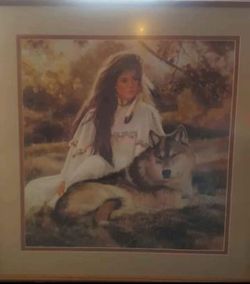 Authenticated Framed Maija Print "Aspen Gold"