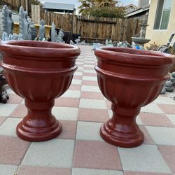 New Flower Pots Made Out Of Cement Perfect Gift 