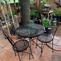 Outdoor table with two chair(normal used)
