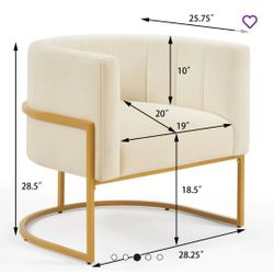 White And Gold Chairs