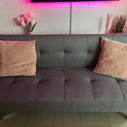Grey Fouton/Couch Bed