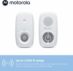 Motorola AM21 Digital Audio Baby Monitor Long Range Portable No WiFi Required