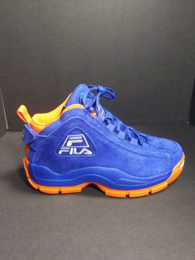 Fila 96 Grant Hill 2 New York Knicks 1BM01798 423 Blue Orange Suede Basketball Shoes Men s Size 7.5 for Sale in Rowland Heights CA OfferUp
