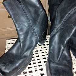 Black Leather Boots