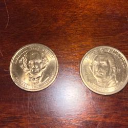 George Washington And Martin Van Buren Coins