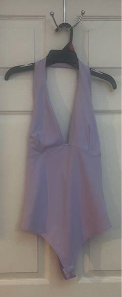 Brand new Juniors lilac halter bodysuit size M