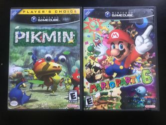 Pikmin & Mario Party 6 Cases Only (No Games)