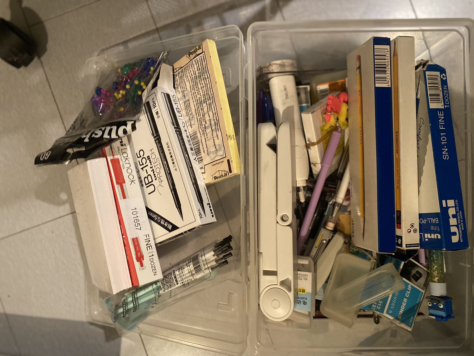 Whole Box Of Stationery( Pens, Refills, Pencils, Notepad)