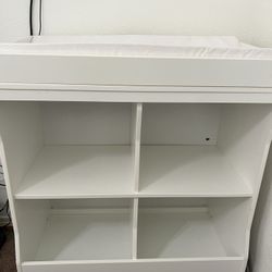 Changing Station Storage , Mattress Included.