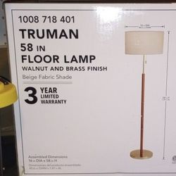 Hampton Bay Truman 58 In Floor Lamp *NEW* 