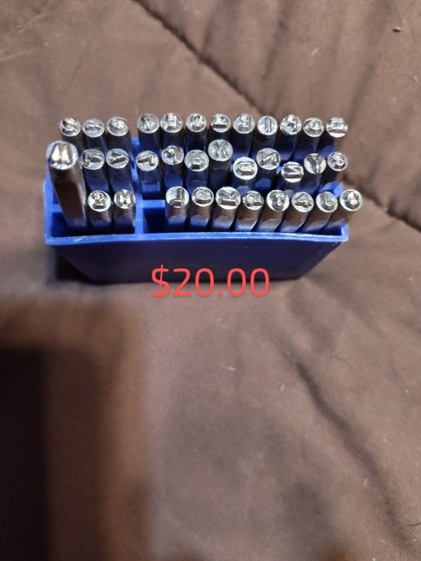 English Letter and Number Stamps
