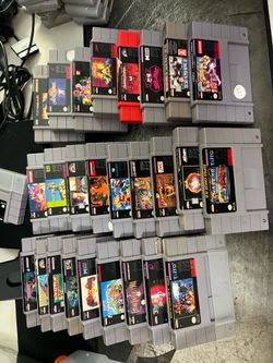Super Nintendo Games (Mario Kart, Mario Allstars, Contra, Alien, and more!)