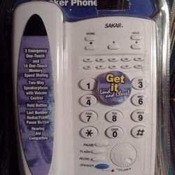 Telephone Landline Speaker Memory Wall Mountable