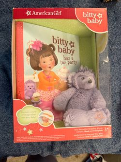 American Girl Bitty Baby Book & Mini Hedgehog Plush Set