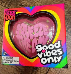 NeeDoh Good Vibes Only “Squeeze The Day” Glitter Edition – New & Sealed