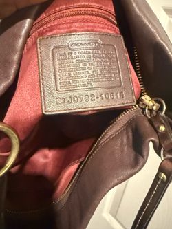 Brown coach Carly leather handbag