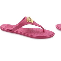 versace pink sandals size 5