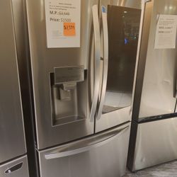 New  28 Cu. Ft. Smart wi-fi Enabled Insta View Door-in-Door Refrigerator