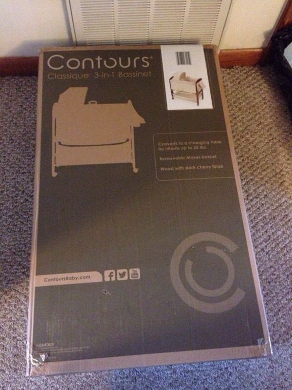 Bassinet. Open box. Like new.