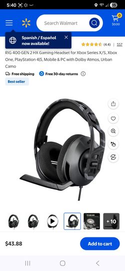 RIG 400 GEN 2 HX Gaming Headset for Xbox PlayStation PC Mobile Urban Camo