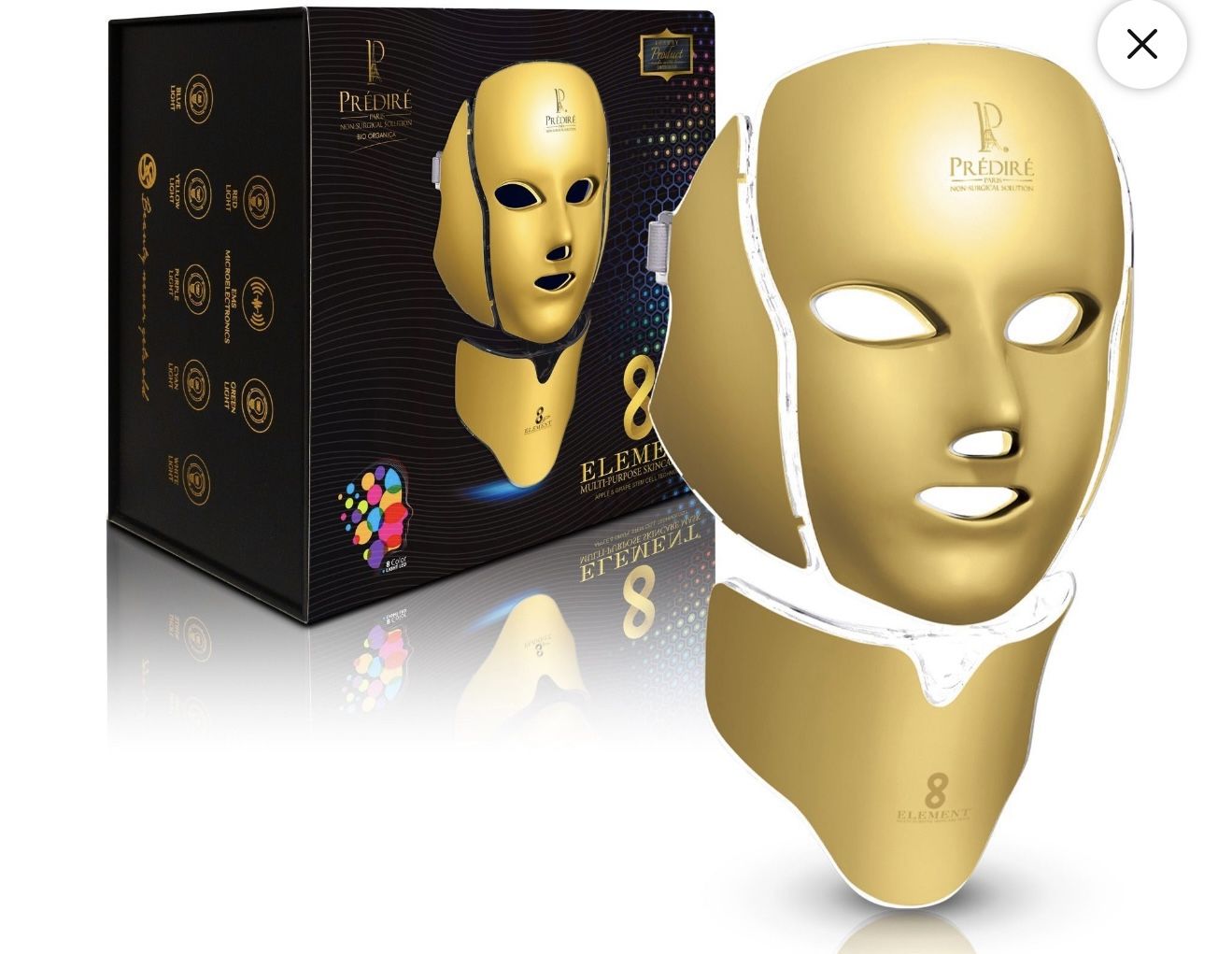 Red Light Face And Neck Mask 