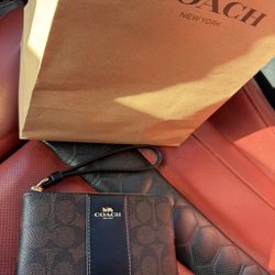 New Authentic Coach Coin Bag