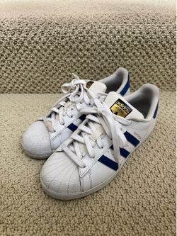 Adidas Superstar White/Blue Size US 5