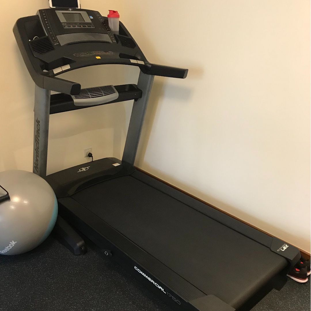 Electric treadmill with monitor