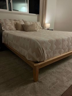 California King Bed Frame & Memory Foam Mattress