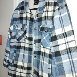 Blue Flannel Coat