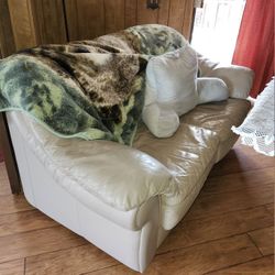 Free Leather Couch, Safa, Ottoman,  & Table & Chairs