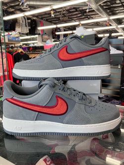Nike Air Force 1 Low 07 LV8 Cool Grey Crimson Rust