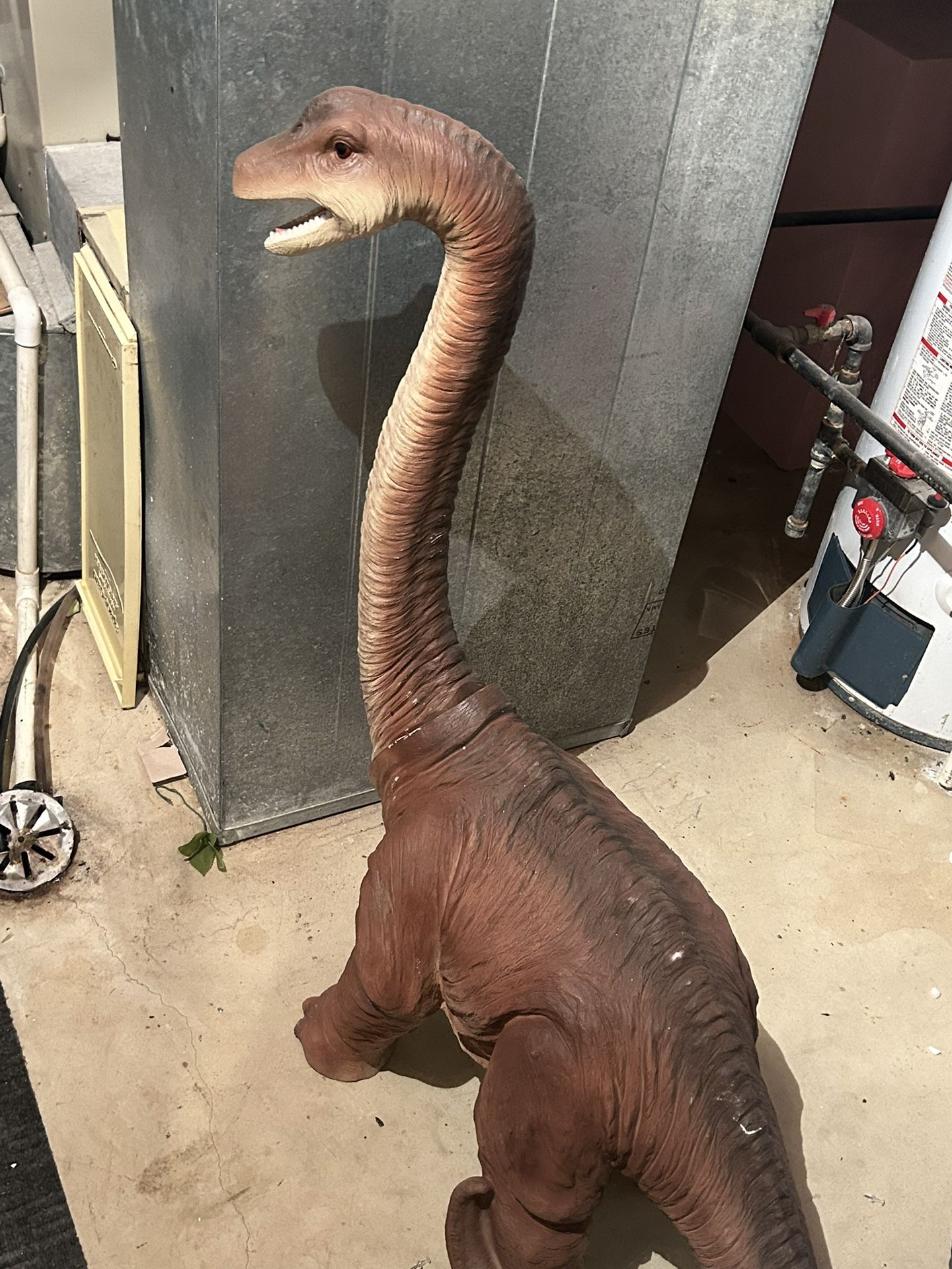 Scaled Jurassic Brachiosaurus Dinosaur Statue