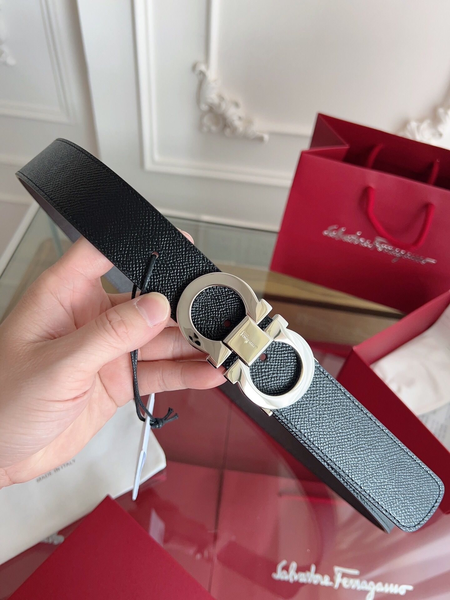 Ferragamo Men’s Belt With Box 2025 New