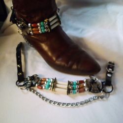 New Thunderbird Concho Rodeo  Boot Beads