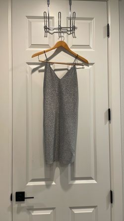 Silver Glitter Mini Slip Dress