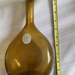 Blenko Glass Williamsburg Bottle With sticker